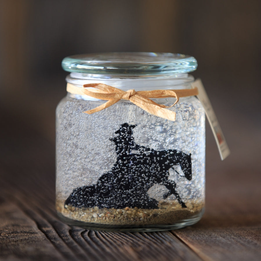 Reining Horse Candle 16oz