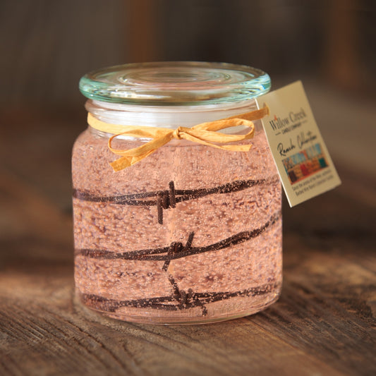 Fresh Peaches Barbed Wire Candle 16 oz