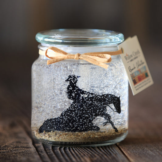 Reining Horse Candle 16oz